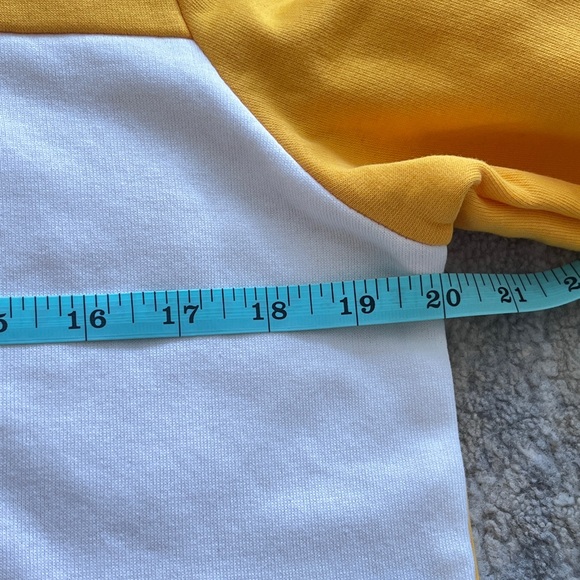 Adidas Women’s Yellow Sweatshirt Logo Sz M - Picture 3 of 7